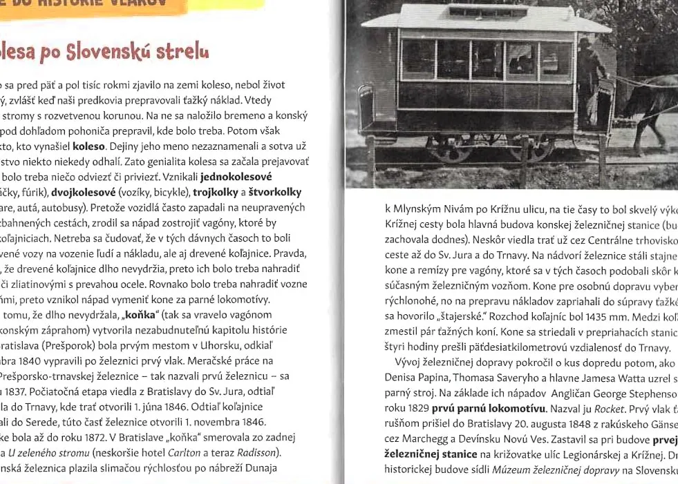 Kniha VLAKY  Potulky po Slovensku